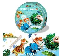 Avenir Create My Own Fishing Game | Jungle Animal | Traditional Fishing Game Combined with Scratch Art | for Kids Ages 3+