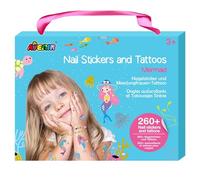 Avenir Creative Set | Mermaid Nail Stickers & Tattoos | Temporary Stickers for Children Aged 3+