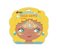 Avenir Crown Face Gems, Hypoallergenic Stickers for the Body and Face, Safe and Easy to Apply, For Sleepovers, Parties, Halloween and Christmas, For Children From 3 Years