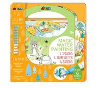 Avenir Magic Water Painting | Creative Water Painting in Seasonal Themes | Mazes, Spot The Difference, Hide and Seek | Stickers, Games & Painting | Children 3 Years +