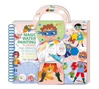 Avenir Magic Water Painting Set My Superheroes - Paint with Water, Refillable Water Pen, Stickers