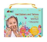 Avenir Nail Stickers & Tattoos Flower Craft Set