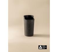 'Avenir Toothbrush Holder' Polygonal Design Black Plastic Cosmic Black One Size