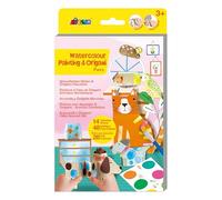 Avenir Watercolour Painting & Origami Set - Pets Theme, 2 in 1 Activity - Painting and Origami, A Fun Creative Activity Set. Arts and Crafts for Kids Ages 3-8 Years