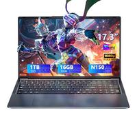 AVENKA Gaming Laptop, 17.3 Inch Laptop Computer with N150 Processor(up to 3.6GHz), 16GB RAM 1TB SSD,Backlit Keyboard, FHD 1920 * 1080,Bluetooth,Fingerprint Unlocking,Win 11 Pro.