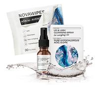 Avenova Eyelid and Eyelash Cleanser Spray with 30 Dry Wipes - Gentle Everyday Hypochlorous Acid Lid and Lash Cleansing Spray for Clearer and Healthier Eyes, 20mL