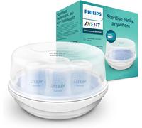 Avent Microwave Steam Sterilizer for Baby Bottles, Pacifiers, Cups and More - SCF281/02 Avent Clear One Size