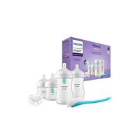 Avent Philips Avent Natural Response Baby Gift Set - 2x 4oz, 2x 9oz Baby Bottles, Soother and Bottle Brush, SCD657/11, One Colour One Colour