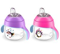 AVENT Philips SCF751/29 Learning Cup with Spout 200 ml - Learning Cups with Spout (6 Months), Multicoloured, Polypropylene (PP), Silicone, Indonesia, 200 ml, 100 g