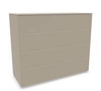 Aventa sideboard Müller Möbelwerkstätten preferred combination 2 melamine stone grey / plastic glides - MUELLER AVENTA KOMBI 2 STEIN KUN