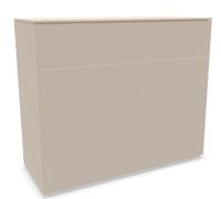 Aventa sideboard Müller Möbelwerkstätten preferred combination 3 melamine cashmere grey / plastic glides - MUELLER AVENTA KOMBI 3 KASCH KUN