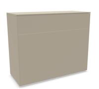 Aventa sideboard Müller Möbelwerkstätten preferred combination 3 melamine stone grey / plastic glides - MUELLER AVENTA KOMBI 3 STEIN KUN