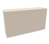 Aventa sideboard Müller Möbelwerkstätten preferred combination 4 melamine cashmere grey / synthetic glides - MUELLER AVENTA KOMBI 4 KASACH KUN