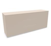Aventa sideboard Müller Möbelwerkstätten preferred combination 5 melamine cashmere grey / plastic glides - MUELLER AVENTA KOMBI 5 KASCH KUN