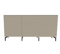 Aventa sideboard Müller Möbelwerkstätten preferred combination 5 melamine stone grey / metal base - MUELLER AVENTA KOMBI 5 STEIN FUS