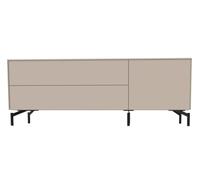 Aventa sideboard Müller Möbelwerkstätten preferred combination 6 melamine cashmere grey / metal base - MUELLER AVENTA KOMBI 6 KASCH FUS
