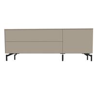 Aventa sideboard Müller Möbelwerkstätten preferred combination 6 melamine stone grey / metal base - MUELLER AVENTA KOMBI 6 STEIN FUS