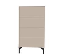 Aventa sideboard Müller Möbelwerkstätten preferred combination 7 melamine cashmere grey / metal base - MUELLER AVENTA KOMB 7 KASC FUS