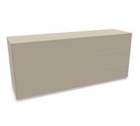 Aventa sideboard Müller Möbelwerkstätten preferred combination 9 melamine stone grey / plastic glides - MUELLER AVENTA KOMB 9 STEI KUN