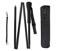 Aventik Fold-able Wading Staff Water Depth Safety Warning Sign Coated Stainless Steel Core T7075 Aluminum Body Corrosion Resistance (091-wading staff)