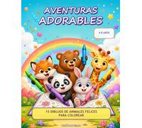 Aventuras adorables: 15 dibujos de animales felices para colorear