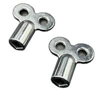 Aventurine Radiator Bleed Key - 5mm Internal Square Key - Radiator Valve Clock Key for Bleeding and Air Vent- Made of Solid Zinc Alloy- Pack of 2