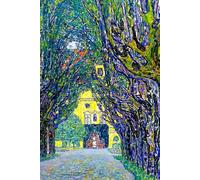 Avenue in Schloss Kammer - Gustav Klimt - Notebook: 120 Lined Pages 6" x 9" Journal Diary Notepad