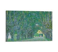Avenue in Schloss Kammer Park Gustav Klimt Poster (1) Canvas PaintingWall Art Decorative Picture Prints Modern Decor 24x36inch(60x90cm)