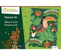 Avenue Mandarine - A Creative Box of Beads and Paintings to Decorate in Rhinestones - Jungle Theme - 4 Sheets 21 x 15 cm, Approximately 700 Luminous Suns - 6-10 Years - Instructions Included - KC149C
