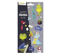 Avenue Mandarine - A transfer bag for children - Monsters - including 2 transfer sheets and 1 wooden stick - Decalco Mania CC062C