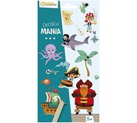 Avenue Mandarine - Ref CC049C - Decalco Mania Decal Transfers - Pirates - 2 Sheets Featuring up to 20 Transfers, Instructiomns Included, Suitable for Ages 5+