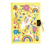 Avenue Mandarine CO216C - One SECRET JOURNAL 240 lined pages - Dimensions: 11cmx14cm - Padlock closure - UNICORN THEME - Children's Creative Stationery - DIY