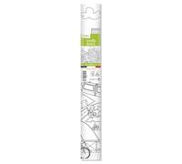 Avenue Mandarine GY083C - One paper roll Graffy Roll pre-printed poster 5m x 35cm (50cm drawing repeated 10 times) - From age 4 - ECOLOGICAL CITY THEME