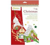 Avenue Mandarine GY123C - A Graffy CHRISTMAS box including 24 boxes to Colour and assemble - From age 6 - ADVENT CALENDAR - Ideal for felt-tips and pencils