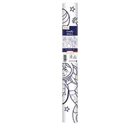 Avenue Mandarine GY160C - One Paper roll Graffy Roll pre-Printed Poster - Dimensions: 5m x 35cm (50cm Drawing Repeated 10 Times) - from 4 Years - Frames