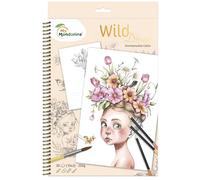 Avenue Mandarine GY163C - One Wild 36-Page Spiral Notebook - A4 250g - Wild 8 Theme - Children's Creative and Leisure Activity - Ideal for Drawing and Colouring