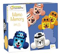 Avenue Mandarine JE527C- An educational box of 24 cards with textures - From 2 years - SNENSORY MEMO Expressions - Children's Creative and Leisure Activity