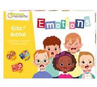 Avenue Mandarine JE532C - Educ'Avenue ''Les Emotions'' : 1 Lotto, 1 Memo and 10 2-piece Puzzles - From age 4 - Children's Creative and Leisure Activity - DIY