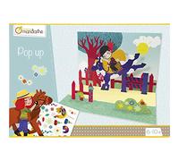 Avenue Mandarine KC034C - Children's creative box - 3 3D decors to fold and decorate - From age 6 - POP UP - Children's Creative and Leisure Activity - DIY