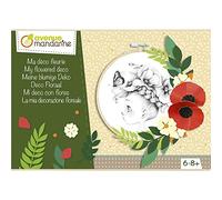 Avenue Mandarine 'My Flowered Deco' Wooden Hoop Ring and Card Activity Box (Ages 6-8+)