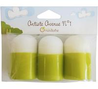 Avenue Mandarine - Ref 42461MD - Set of 3 Stencil Sponge Brushes - Suitable for Small Hands, Perfect for Use With Avenue Mandarine Stencils, Suitable for Ages 3+