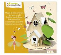 Avenue Mandarine - Ref CO174C - Creative Box - Build Your Own 3D Wooden Fairy House - Easy-to-Fit Wooden Pieces, Full Instructions Supplied, Suitable for Ages 7-12+, 27x27cm