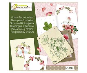 Avenue Mandarine - Ref CO175C - Creative Box - Flower Press and Herbarium - Collect & Keep Beautiful Floral Compositions - Masking Tape & Glue Included, Suitable for Ages 6-10+
