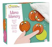 Avenue Mandarine - Ref JE524C - Children's Sensory Memory Game - Ideal for Developing Sense of Touch - 12 Textured Pieces, Carrying Bag, Suitable for Ages 2+