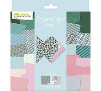 Avenue Mandarine - Ref OR511C - Origami Sheets Pack - Scale Designs - 20 x 20cm, 70gsm Paper, 30 Designs, Sticker Sheet for Eyes Included, Suitable for Ages 7+
