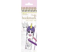 Avenue Mandarine - Spiral coloring book - 24 coloring bookmarks (12 designs x 2) 250g paper - Unicorns - From 5 years old -Graffy Bookmark, GY144C