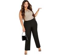 Avenue Women's Plus Size Trouser Cool Hand Avg, Black, 18 Plus