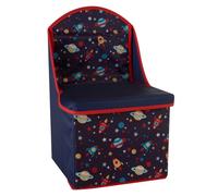 avenza polyester kids space storage seating chair in blue