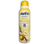 Aveo Deodorant Spray Vanilla Macadamia 24 Hour Deodorant 6 x 200 ml Pack of 6