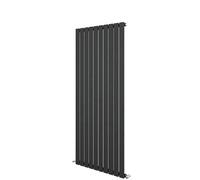 AVER-GROWTH Anthracite Designer Radiator Vertical Flat Panel Single Panel Rad 1600X680mm